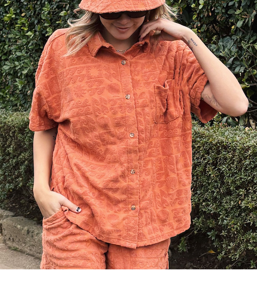 【OUTLET】Roxy SUNBATHING SHIRT ウィメンズ 開襟シャツ <2025 ETERNAL SUMMER COLLECTION>