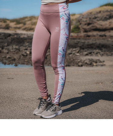 【OUTLET】Roxy 水陸両用 速乾 UVカット レギンス HEALING TIME LEGGINGS VER2 裏起毛