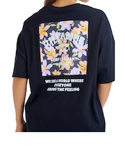 【OUTLET】BILLABONG レディース SQUARE LOGO LOOSE TEE Tシャツ【LOOSE FIT】 【2025年夏モデル】