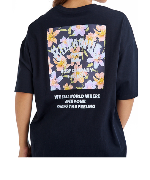 【OUTLET】BILLABONG レディース SQUARE LOGO LOOSE TEE Tシャツ【LOOSE FIT】 【2025年夏モデル】