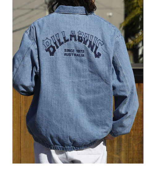 【OUTLET】BILLABONG メンズ 【INDIGO COLLECTION】 DENIM ZIP COACH ジャケット 【2025年春夏モデル】