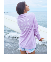 【OUTLET】BILLABONG レディース MORFY LOGO LS BOAT NECK TEE RASH 長袖ラッシュガード 【2025年春夏モデル】