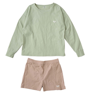 【ROXY ロキシー 公式通販】ロキシー（ROXY）【OUTLET】Roxy MINI HEAR THE WAVES キッズ 長袖ラッシュガード ２点セット