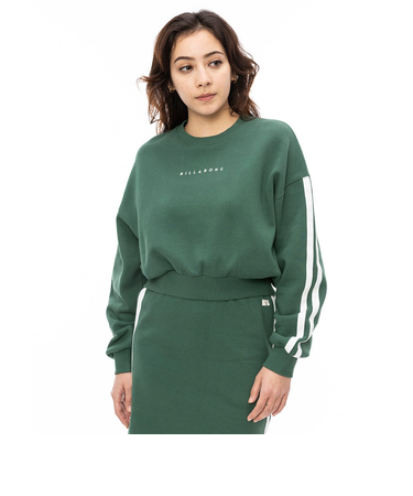 【OUTLET】BILLABONG レディース SLEEVE LINE SWEAT セットアップ トレーナー GQV0 【2024年秋冬モデル】