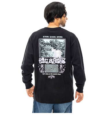 【OUTLET】BILLABONG メンズ KYOTO ロンＴ BLK 【2024年秋冬モデル】