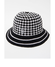 【OUTLET】BILLABONG レディース BLOCK CHECK CHENILLE ハット BLK 【2024年秋冬モデル】