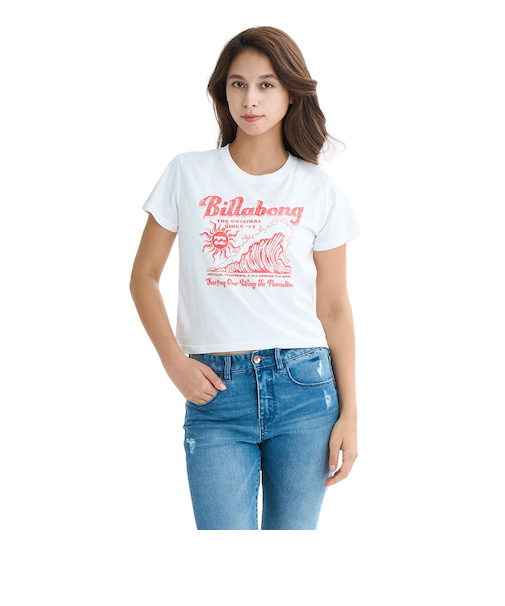 【OUTLET】BILLABONG レディース GRAPHIC BABY FIT TEE Tシャツ【BABY FIT】 【2025年夏モデル】
