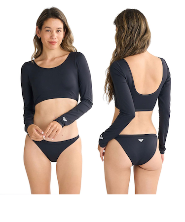 【OUTLET】Roxy PARTY WAVES L/S BIKINI ウィメンズ 長袖ラッシュガード ボトムセット