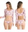 【OUTLET】Roxy PARTY WAVES L/S BIKINI ウィメンズ 長袖ラッシュガード ボトムセット