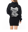 【OUTLET】RVCA レディース PASTE UP HOODIE DRESS ワンピース BLK 【2024年秋冬モデル】