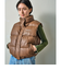 【OUTLET】RVCA レディース RVCA ECO LEATHER PUFFER VEST ベスト RSA0 【2024年冬モデル】