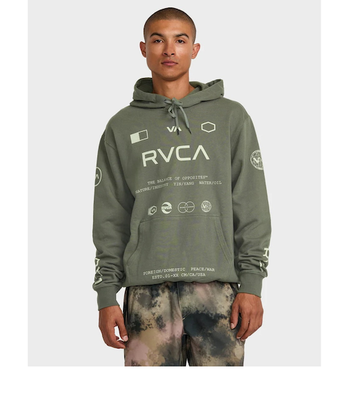 【OUTLET】RVCA SPORT メンズ MULTI ICONS HOODIE パーカー 【2025年春夏モデル】
