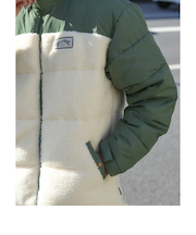 【OUTLET】BILLABONG メンズ BOA FLEECE PUFF JK ジャケット GRN 【2024年秋冬モデル】