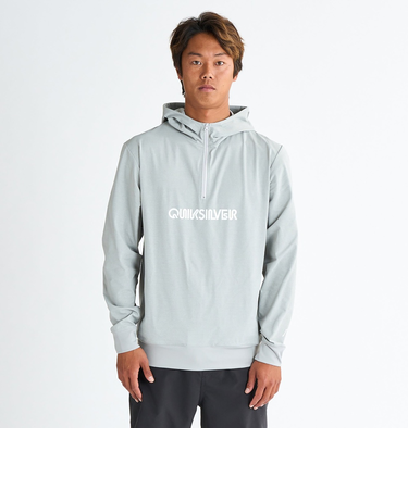 【OUTLET】Quiksilver BUBBLE HALF ZIP メンズ  ハーフジップ フーディ パーカー ラッシュガード
