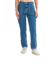 【OUTLET】RVCA レディース RECESSION DENIM PANT デニムパンツ BLI 【2024年秋冬モデル】