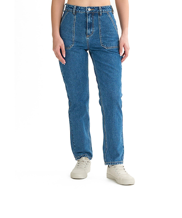 【OUTLET】RVCA レディース RECESSION DENIM PANT デニムパンツ BLI 【2024年秋冬モデル】