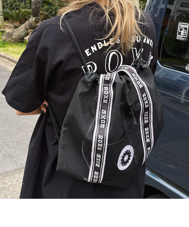 【OUTLET】Roxy WILD FLOWER MESH BAG ウィメンズ 2WAYバッグ ショルダーバッグ ナップサック プールバッグ メッシュ