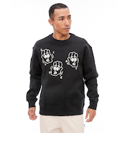 【OUTLET】ELEMENT メンズ LCTXE SAY HI CREW トレーナー FBK 【2024年秋冬モデル】