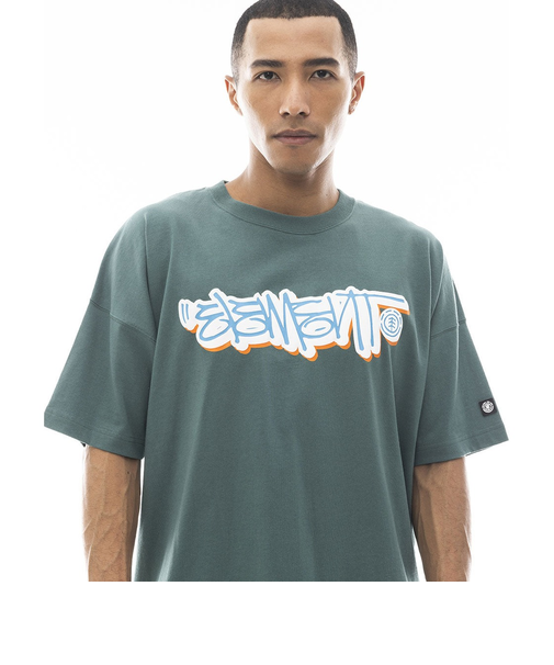 【OUTLET】ELEMENT メンズ TAG SS Tシャツ GRN 【2024年春夏モデル】