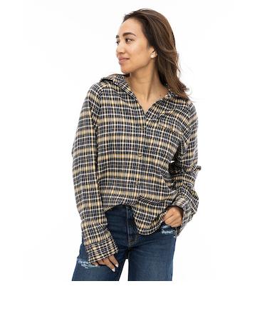 【OUTLET】BILLABONG レディース BEST TIME 長袖シャツ TKF0 【2024年秋冬モデル】