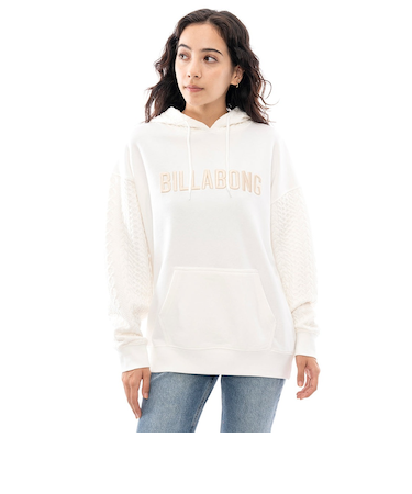 【OUTLET】BILLABONG レディース QUILT MIX SWEAT PARK パーカー SCS 【2024年秋冬モデル】