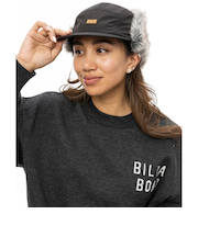 【OUTLET】BILLABONG レディース ADIV TRAPPER CAP キャップ BLK 【2024年秋冬モデル】