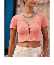 【ROXY ロキシー 公式通販】ロキシー（ROXY）【OUTLET】Roxy BORN WITH IT WAFFLE ワッフル ミニトップス