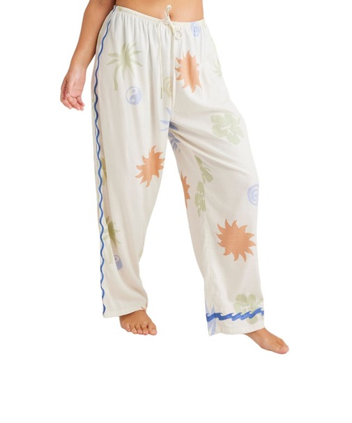 【OUTLET】BILLABONG レディース 【CRYSTAL TIDES】 SUN SYMBOL PANT ロングパンツ 【2025年春夏モデル】