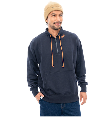 【OUTLET】【直営店限定】ELEMENT メンズ NEON HALF スウェットジャケット NVY 【2024年秋冬モデル】