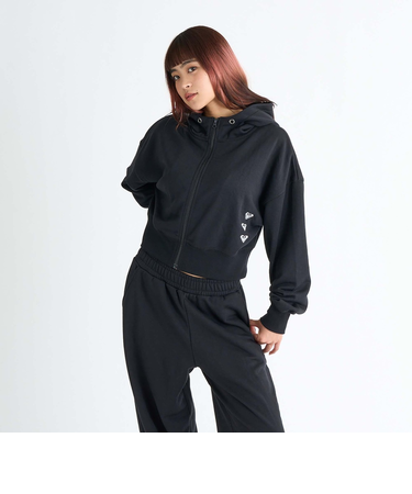 【OUTLET】Roxy TRIPLE CHAKRA ウィメンズ ジップアップ フーディー フード付き パーカー 3連ロゴ トリプルロゴ*