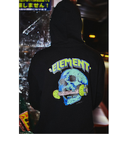 【OUTLET】ELEMENT メンズ HRTN HOOD パーカー FBK 【2024年秋冬モデル】