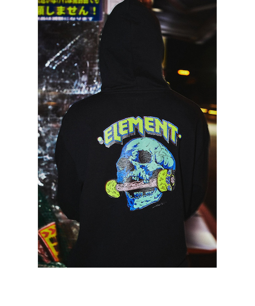 【OUTLET】ELEMENT メンズ HRTN HOOD パーカー FBK 【2024年秋冬モデル】