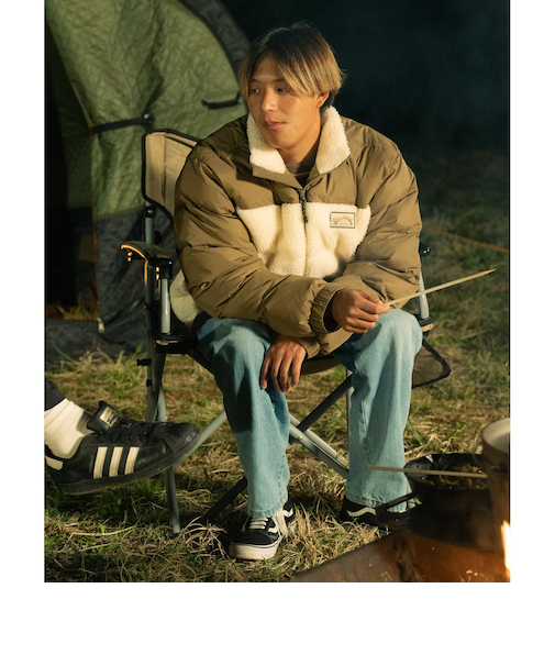 【OUTLET】BILLABONG メンズ BOA FLEECE PUFF JK ジャケット BRN 【2024年秋冬モデル】