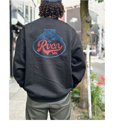 【RVCA ルーカ公式通販】ルーカ （RVCA）【OUTLET】RVCA メンズ PROWL CR トレーナー BLK 【2024年秋冬モデル】