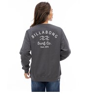 【OUTLET】BILLABONG レディース SOFT CLEAN ARCH LOGO トレーナー BSD 【2024年秋冬モデル】