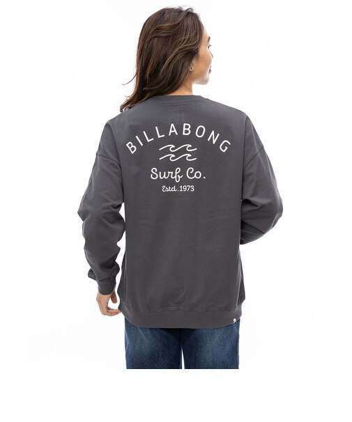 【OUTLET】BILLABONG レディース SOFT CLEAN ARCH LOGO トレーナー BSD 【2024年秋冬モデル】