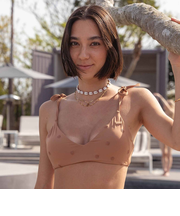 【OUTLET】【オンラインストア・直営店限定】Roxy DESTINATION TOP <2024_CORAL_COLLECTION> 水着 トップ