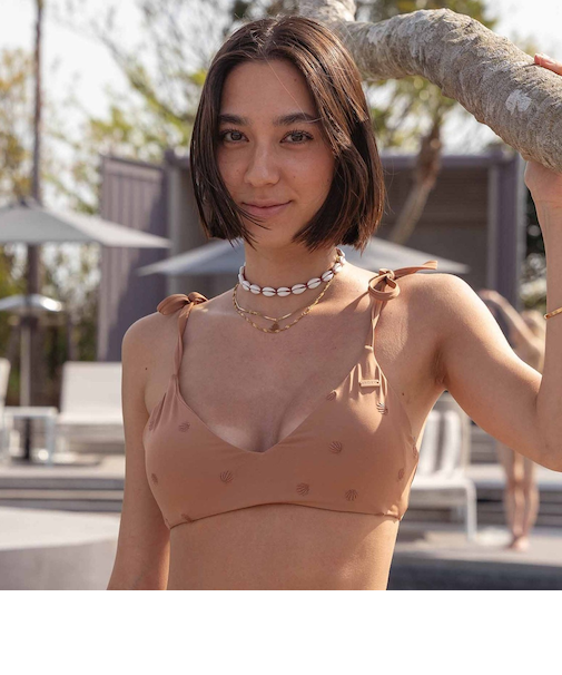 【OUTLET】【オンラインストア・直営店限定】Roxy DESTINATION TOP <2024_CORAL_COLLECTION> 水着 トップ