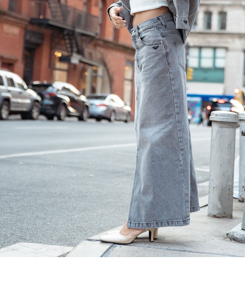 【ROXY ロキシー 公式通販】ロキシー(ROXY)【OUTLET】Roxy LIVED IN DENIM SKIRT ウィメンズ ロングスカート