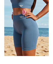 【ROXY ロキシー 公式通販】ロキシー（ROXY）【OUTLET】Roxy CHILLOUT SEAMLESS RIB SHORTS バイクショーツ