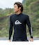 【OUTLET】Quiksilver ALL TIME LR メンズ ラッシュガード