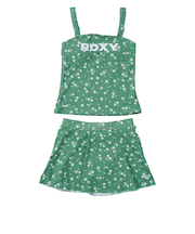 【OUTLET】Roxy MINI TO THE SUN キッズ 子供用 水着 ビキニセット キュロット型ボトム 花柄