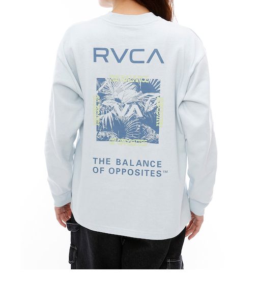 【OUTLET】RVCA レディース PALM TREE LEAF BOX L ロンＴ BES0 【2024年秋冬モデル】