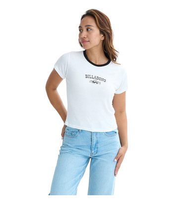 【OUTLET】BILLABONG レディース BICOLOR BABY FIT TEE Tシャツ【BABY FIT】【2025年夏モデル】