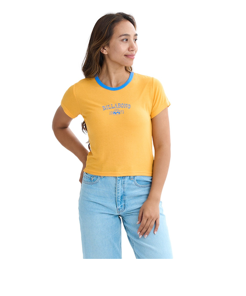 【OUTLET】BILLABONG レディース BICOLOR BABY FIT TEE Tシャツ【BABY FIT】【2025年夏モデル】