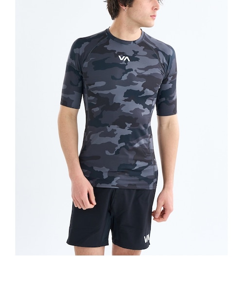 OUTLET】RVCA メンズ BALANCE BACK ZIP SURF TOP ロングタッパー