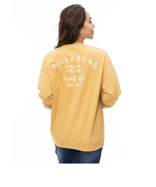 【OUTLET】BILLABONG レディース SOFT CLEAN ARCH LOGO トレーナー TKF0 【2024年秋冬モデル】