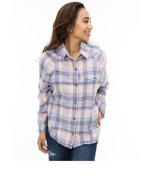 【OUTLET】BILLABONG レディース BEST TIME 長袖シャツ PMV0 【2024年秋冬モデル】