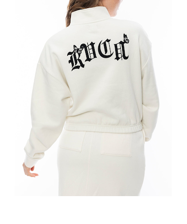 【OUTLET】RVCA レディース JUST FLOATIN HALF ZIP パーカー CLO 【2024年秋冬モデル】