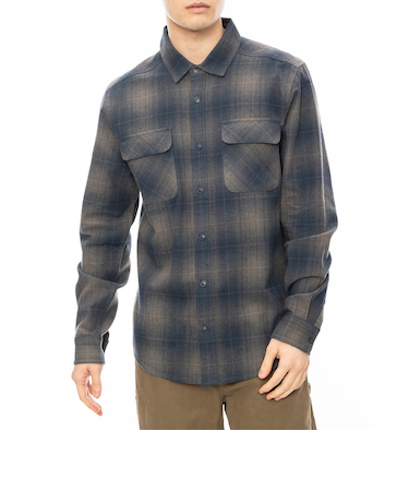 【OUTLET】RVCA メンズ DAYSHIFT FLANNEL LS 長袖シャツ SMK 【2024年秋冬モデル】